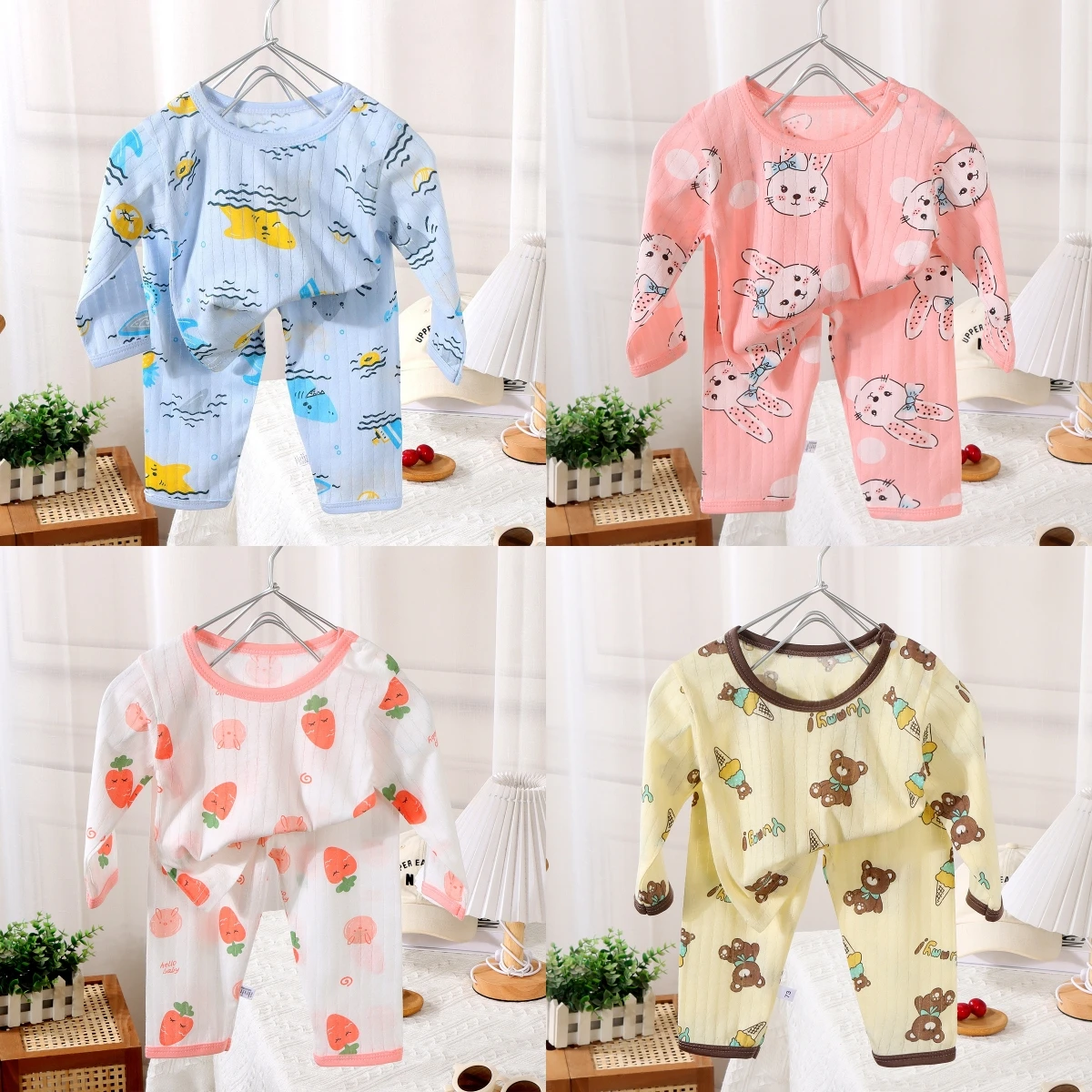 Baby Clothing Dividers - 2024 Yeni Bebek Pamuk Ev Giysileri
