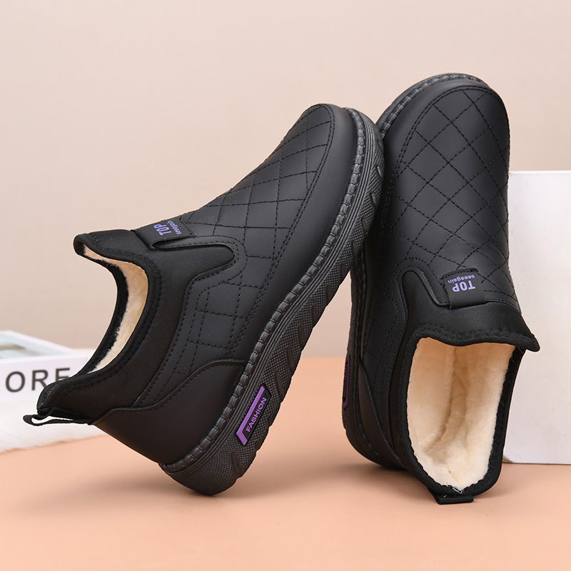 Soft Sole Booties - Yeni Kışlık Bayan Ayakkabı, Kadife, Sıcak