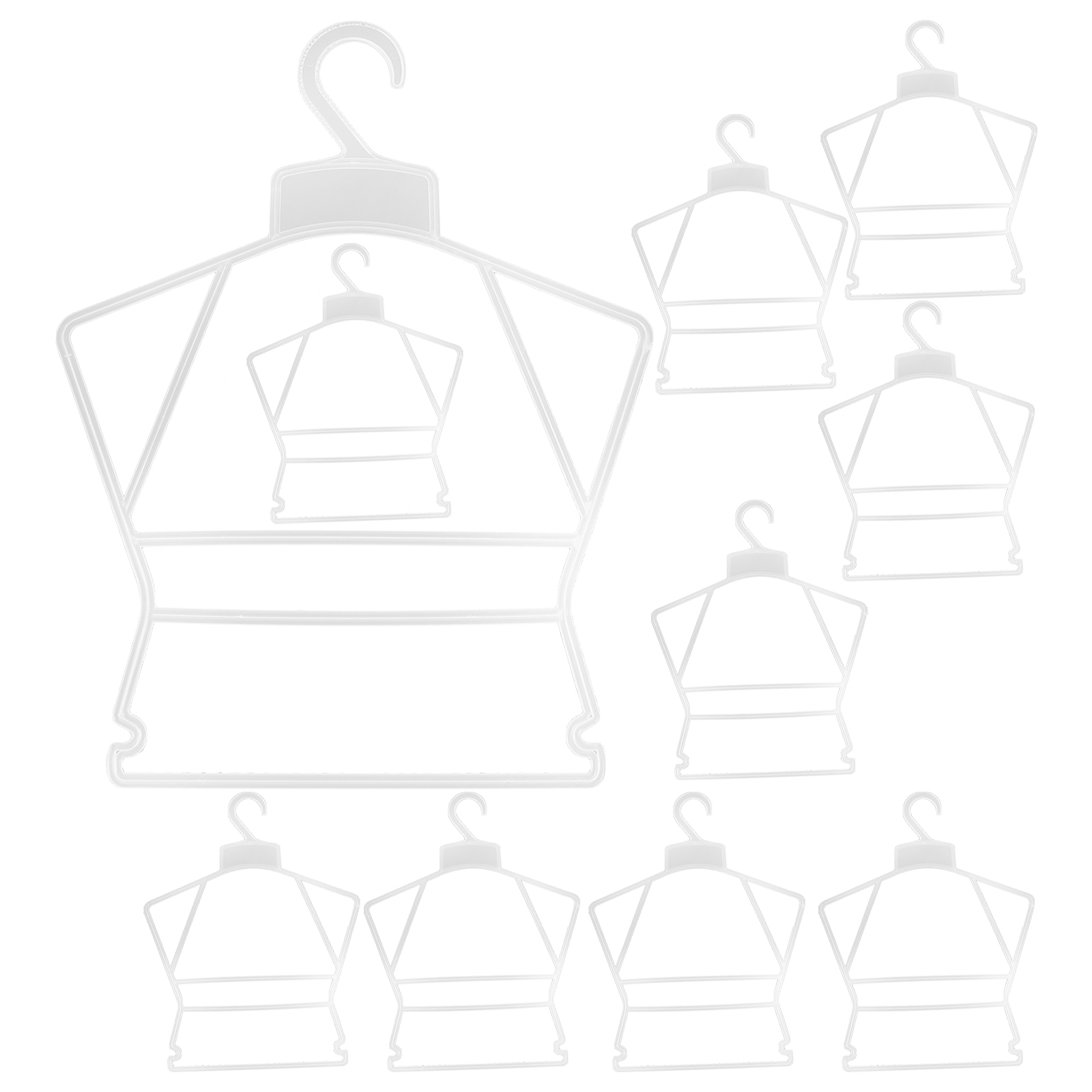 Baby Clothing Cupboard - 10 adet Bebek Askıları Yürümeye Başlayan