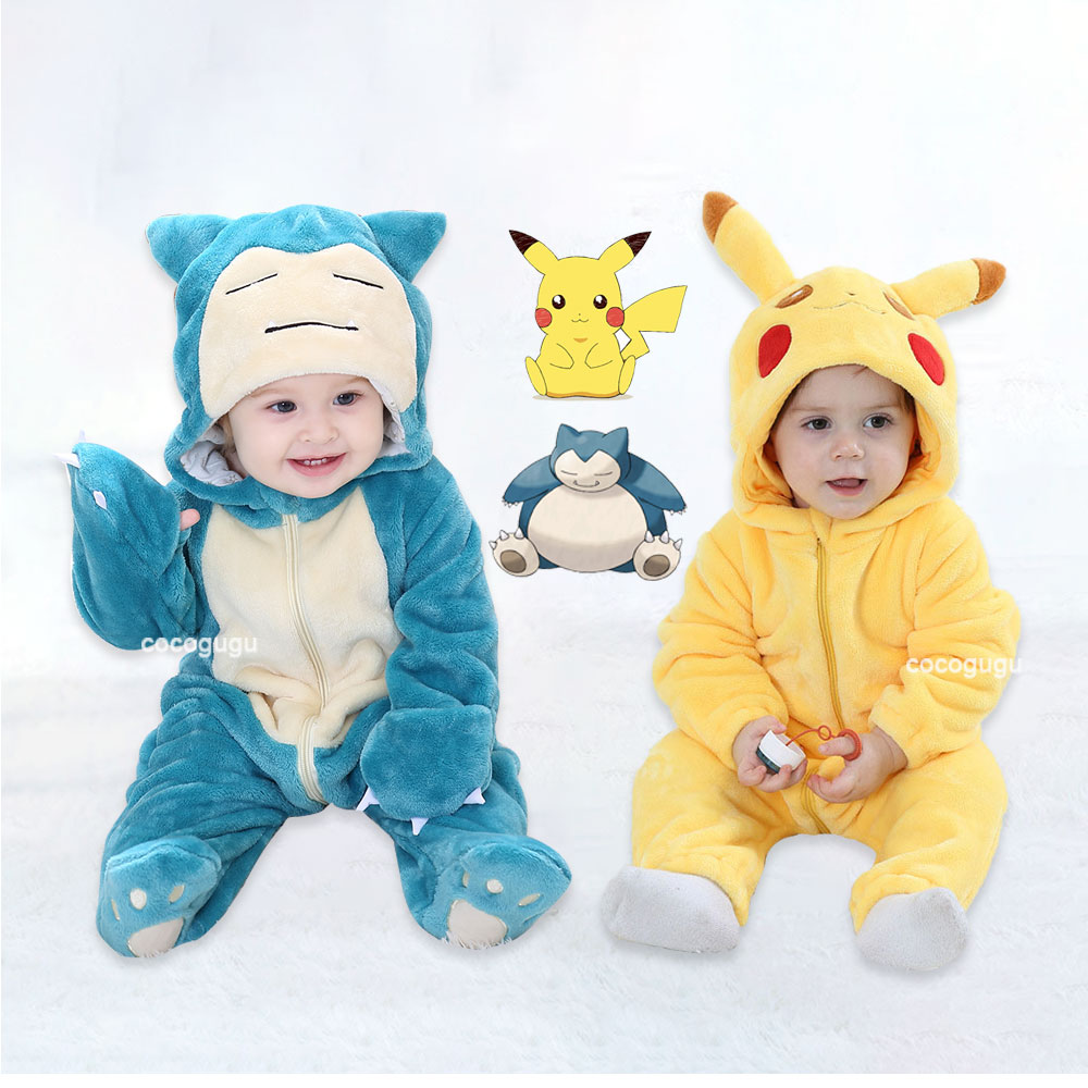 Baby Clothing Dividers - Pokemon Kostüm 0-5 Y Bebek Snorlax