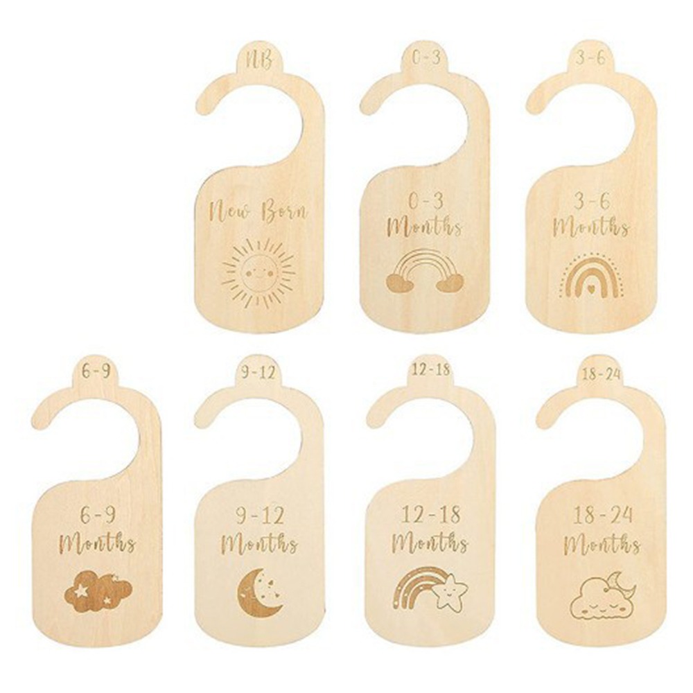 Baby Clothing Cupboard - 7/8 adet ahşap bebek dolap bölücü