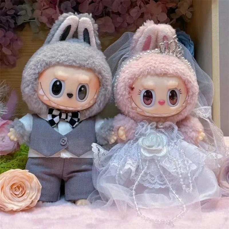 Baby Clothing Unisex - 15 17cm Labubu Bebek Düğün Aşk