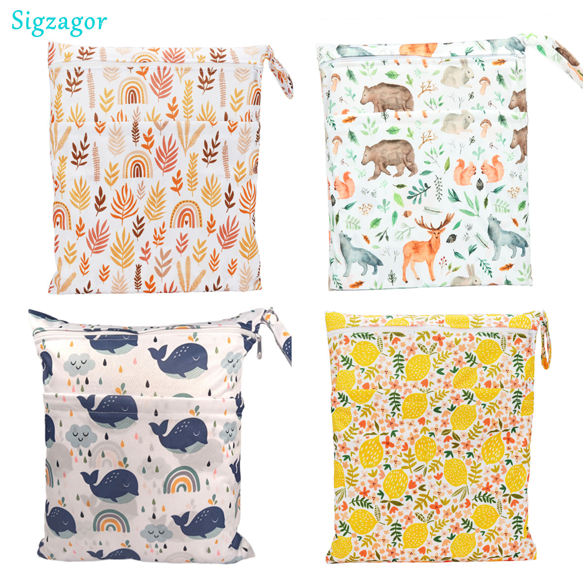 Baby Clothing Cupboard - [Sigzagor] Bebek Bezi İçin İki Fermuarlı