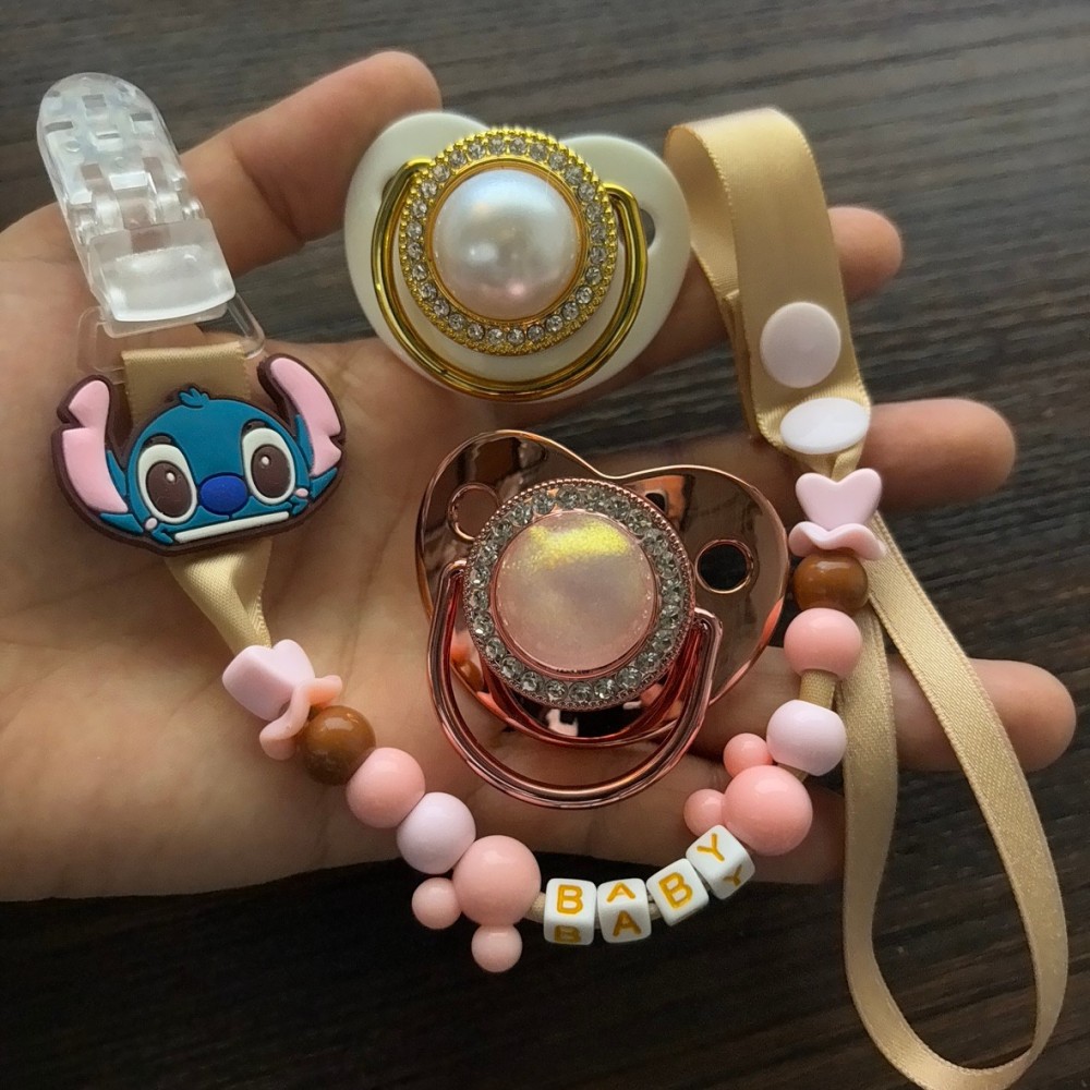 Newborn Gift Set - Sevimli Kawaii Yenidoğan Emzik Klipsi ve