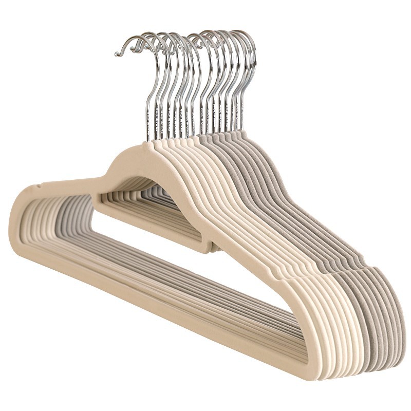 Baby Clothing Rack - Takımlar için Kadife Elbise Askıları, Çentikli