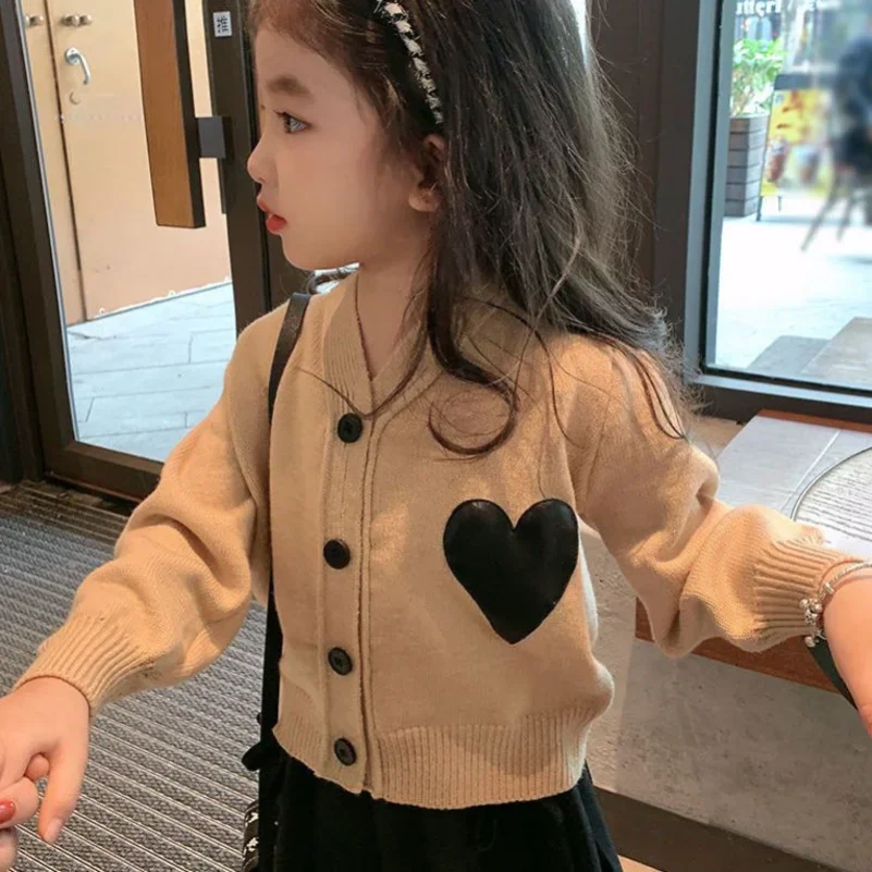 Baby Clothing Jumpers - 2023 İlkbahar Sonbahar Kızlar Jumperlar Aşk