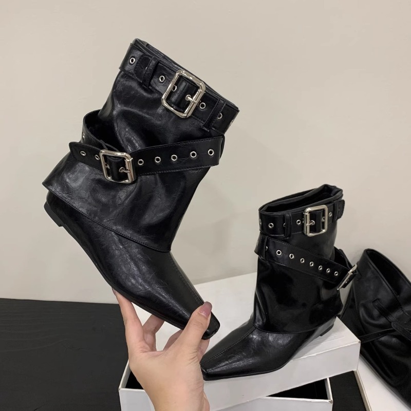 Soft Sole Booties - Kemer Tokalı Kısa Topuklu Botlar 2025