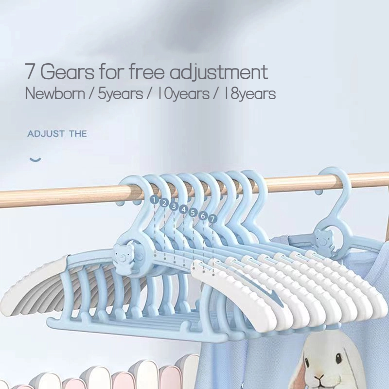 Baby Clothing Rack - 10 adet bebek elbise askıları uzatılabilir