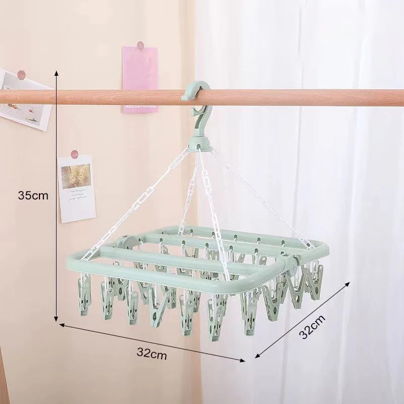 32 Klipsli Elbise Kurutma Askı - Baby Clothing Rack incelemesi ve fiyatı